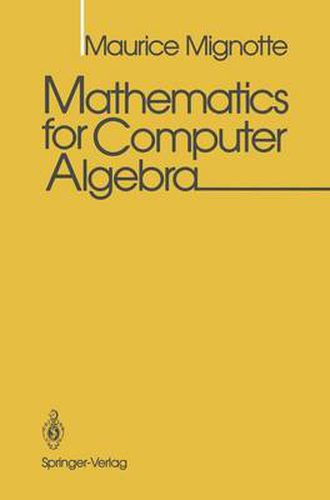 Cover image for Mathematics for Computer Algebra