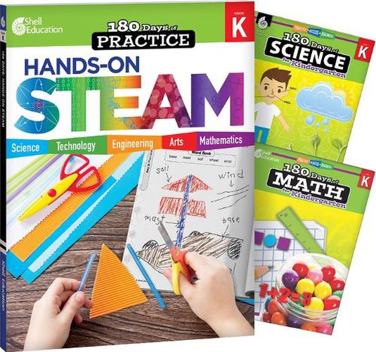 180 Days(tm) Steam, Science, & Math Grade K: 3-Book Set