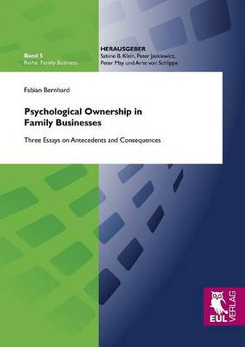 Cover image for Psychological Ownership in Family Businesses