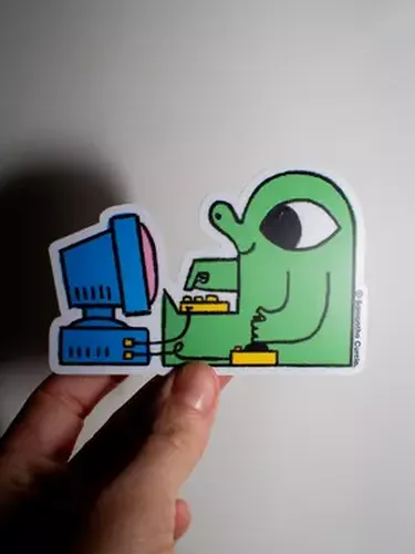 Cover image for Gamer Computer Samantha Curcio Sticker