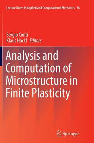 Cover image for Analysis and Computation of Microstructure in Finite Plasticity