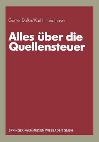 Cover image for Alles UEber Die Quellensteuer