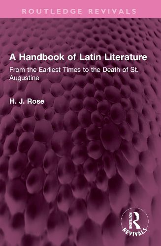 Cover image for A Handbook of Latin Literature