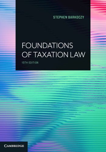 Foundations of Taxation Law