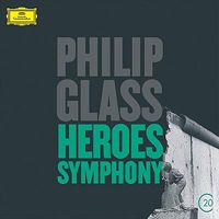Cover image for Glass Symphony 4 Heroes Violin Concerto