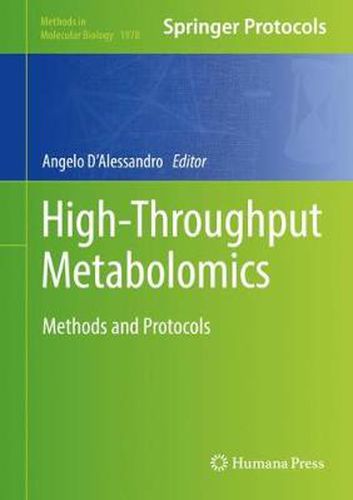 Cover image for High-Throughput Metabolomics: Methods and Protocols