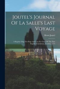 Cover image for Joutel's Journal Of La Salle's Last Voyage