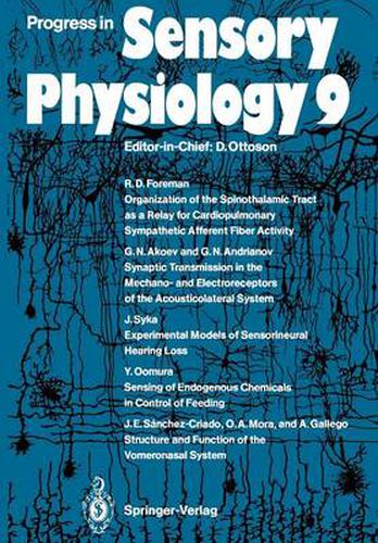 Cover image for Progress in Sensory Physiology 9