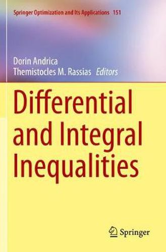 Cover image for Differential and Integral Inequalities