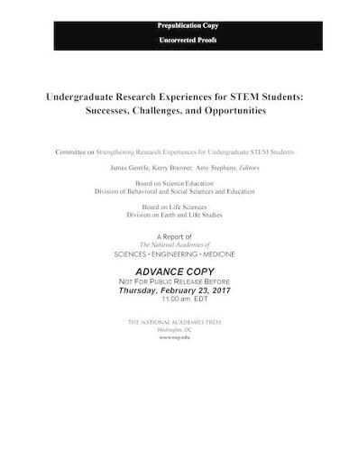 Undergraduate Research Experiences for STEM Students: Successes, Challenges, and Opportunities