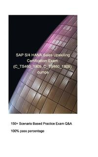 Cover image for SAP S/4HANA Sales Upskilling Certification Exam (C_TS460_1909, C_TS460_1809)