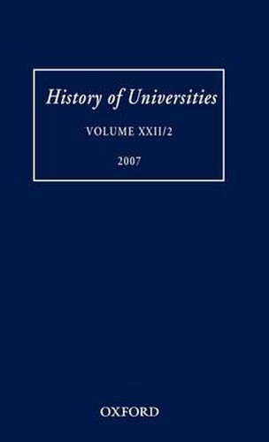 Cover image for History of Universities