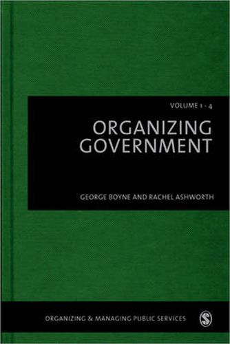 Cover image for Organizing Government