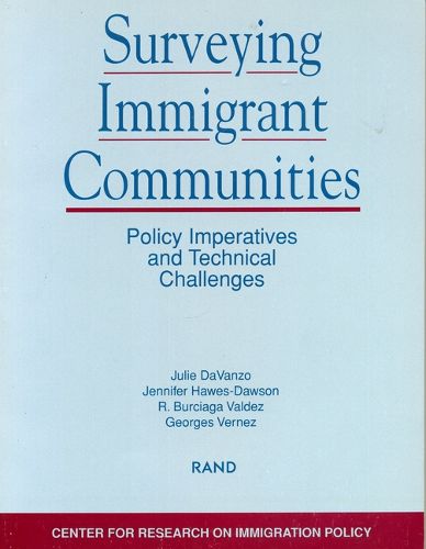 Cover image for Surveying Immigrant Communities: Policy Imperatives and Technical Challenges