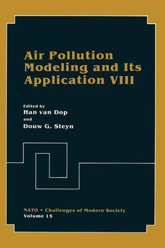 Cover image for Air Pollution Modeling and Its Application VIII