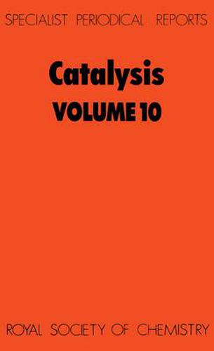 Cover image for Catalysis: Volume 10