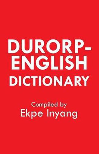 Cover image for Durorp-English Dictionary