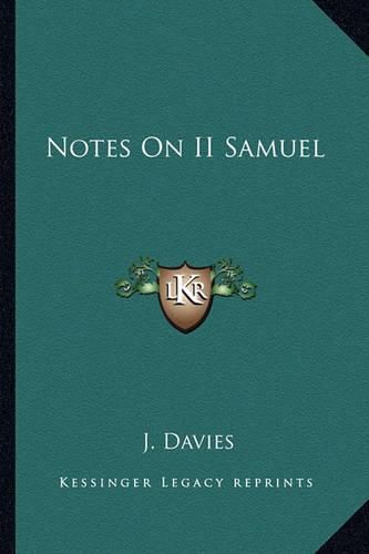 Notes on II Samuel