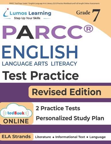 Cover image for PARCC Test Prep: Grade 7 English Language Arts Literacy (ELA) Practice Workbook and Full-length Online Assessments: PARCC Study Guide