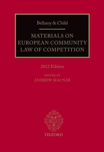 Cover image for Bellamy and Child: Materials on European Community Law of Competition