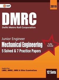 Cover image for Dmrc 2019 Junior Engineer  Mechanical Engineering  Previous Years' Solved Papers (12 Sets)