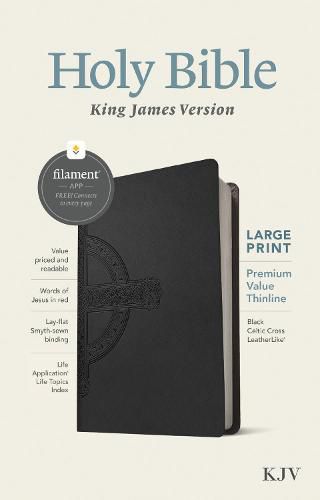 Cover image for KJV Large Print Premium Value Thinline Bible, Filament Enabl
