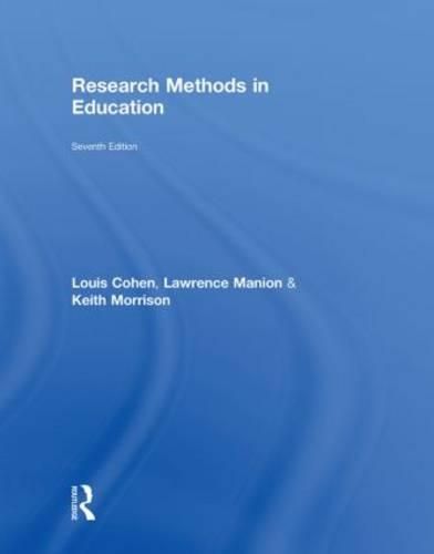 Cover image for Research Methods in Education