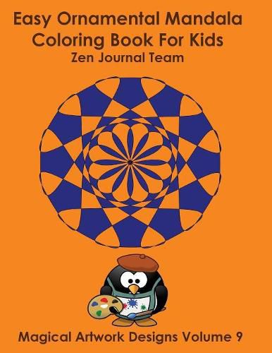 Cover image for Easy Ornamental Mandala Coloring Book For Kids