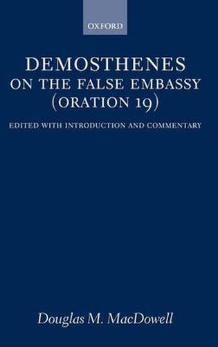 Cover image for On the False Embassy (Oration 19)