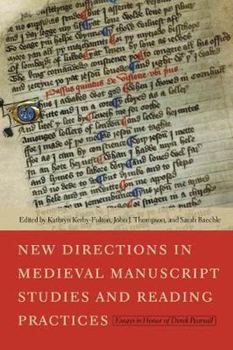 Cover image for New Directions in Medieval Manuscript Studies and Reading Practices: Essays in Honor of Derek Pearsall