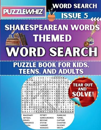 Shakespearean Words - Themed Word Search - Fun & Educational Puzzles for Kids, Teens, and Adults (Large Print Edition)