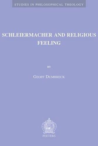 Cover image for Schleiermacher and Religious Feeling
