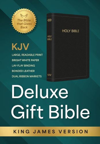 Cover image for KJV Holy Bible: Deluxe Gift Bible - Black Bonded Leather
