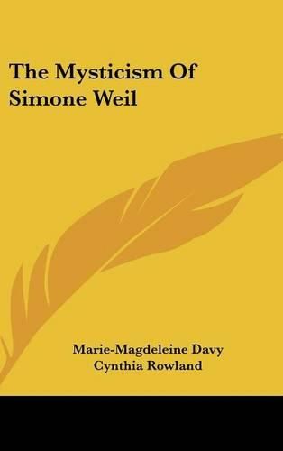 The Mysticism of Simone Weil