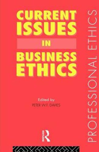 Cover image for Current Issues in Business Ethics