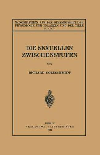 Die Sexuellen Zwischenstufen: 23. Band