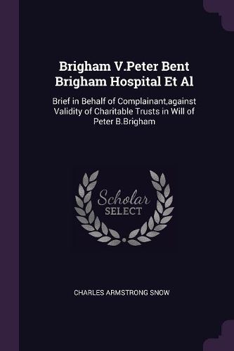 Cover image for Brigham V.Peter Bent Brigham Hospital Et Al