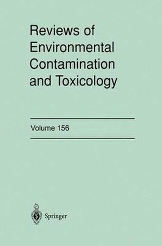 Cover image for Reviews of Environmental Contamination and Toxicology: Continuation of Residue Reviews