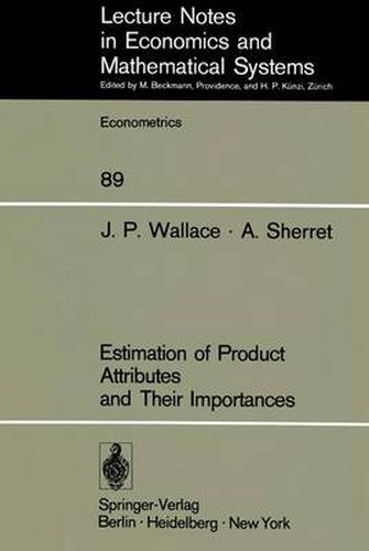 Cover image for Estimation of Product Attributes and Their Importances