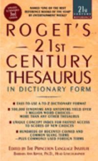 Cover image for Roget's 21st Century Thesaurus, Third Edition