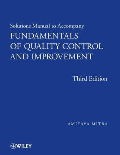 Cover image for Fundamentals of Quality Control and Improvement