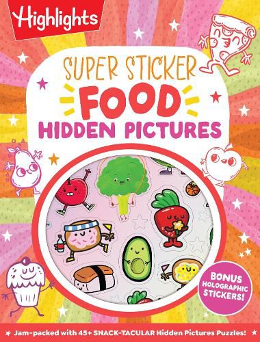 Cover image for Super Sticker Food Hidden Pictures