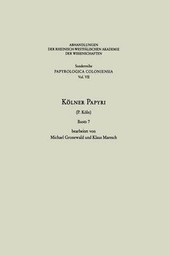 Koelner Papyri: P. Koeln