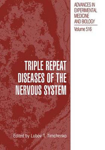 Cover image for Triple Repeat Diseases of the Nervous Systems