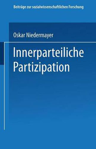 Cover image for Innerparteiliche Partizipation