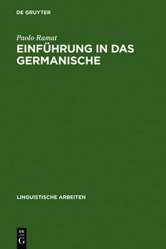 Cover image for Einfuhrung in Das Germanische