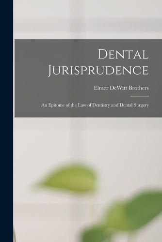 Cover image for Dental Jurisprudence