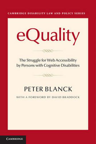 Cover image for eQuality: The Struggle for Web Accessibility by Persons with Cognitive Disabilities