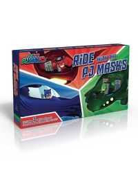 Cover image for Ride with the Pj Masks: To the Cat-Car!; Go, Go, Gekko-Mobile!; Fly High, Owl Glider!