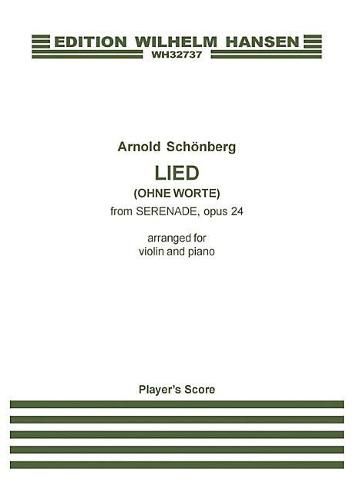 Lied, Ohne Worte, from Serenade Op. 24: Violin and Piano